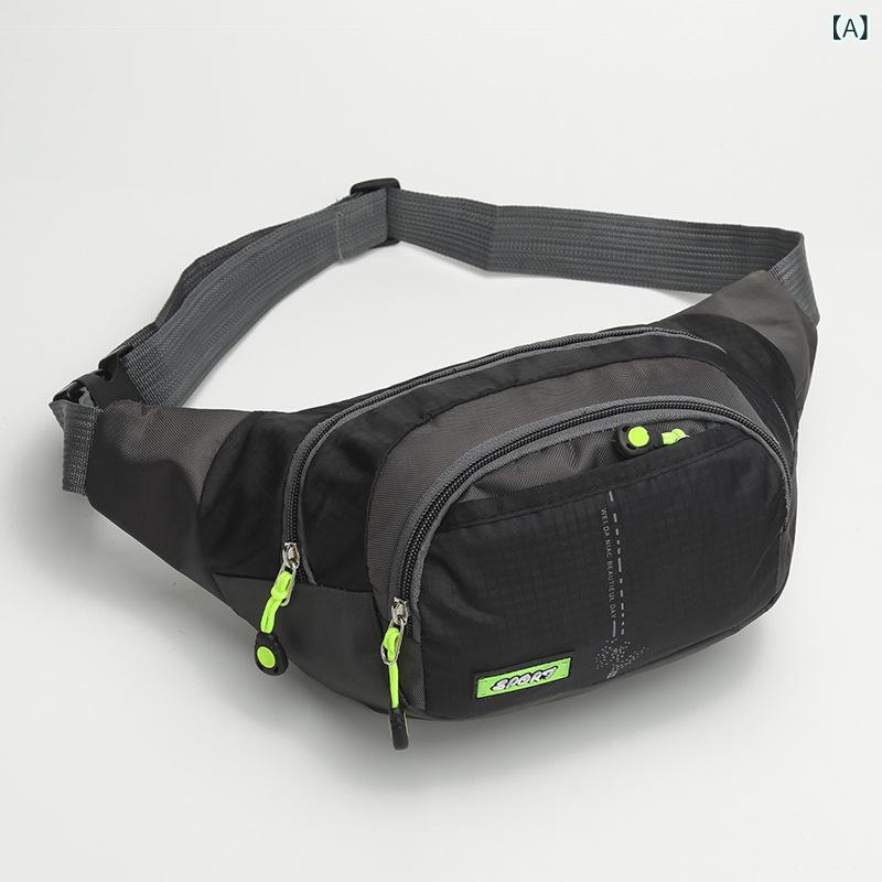 ウエストポーチ メンズ ボディバッグ 防水 牛津布 斜めがけ 軽量 大容量 多機能 スマホポーチ 撥水 耐摩耗 ランニング アウトドア カジュアル ウエストバッグ 旅行 通学