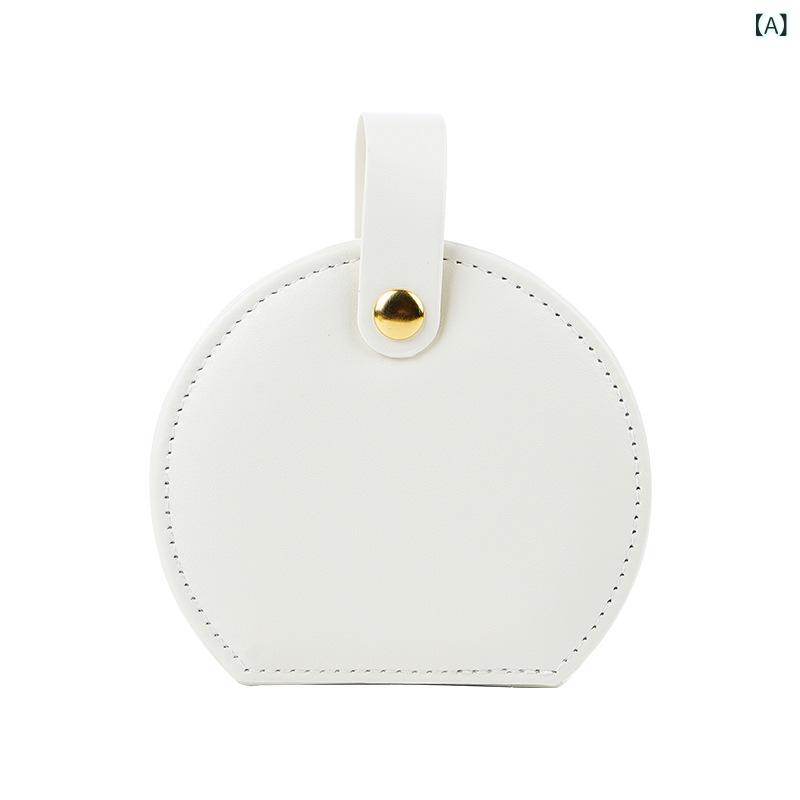 ・カテゴリ: ジュエリーボックス・主な素材: 革・スタイル: 欧米風・硬度: 硬・柄: 無地・カラー展開: ホワイト、ピンク、グリーン・サイズ: 10×9×4.5cm