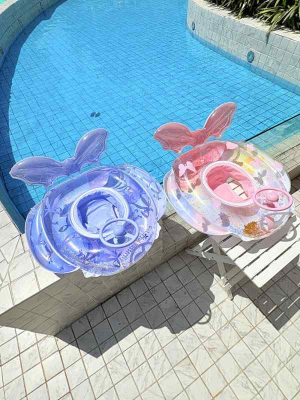 ・カテゴリ: 浮き輪・主な素材: PVC・PVC厚: 0.23mm・柄: プリント・対象: 子供・カラー展開: ピンク、ブルー・サイズ展開: 70#、90#