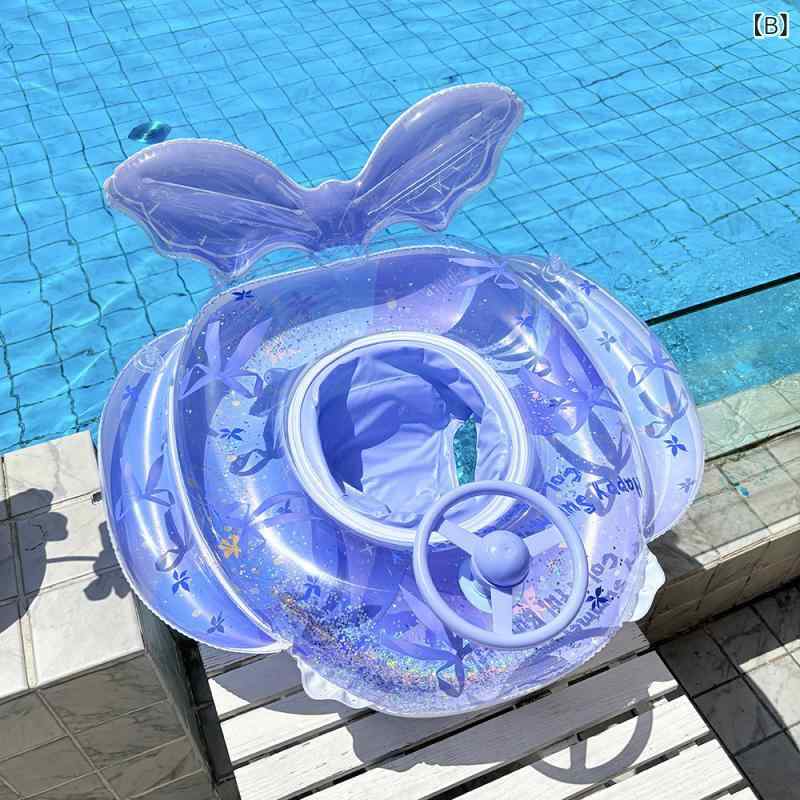 浮き輪 キッズ ベビー 足入れ ハンドル ラッパ付き 背もたれ 恐竜 スワン かわいい...