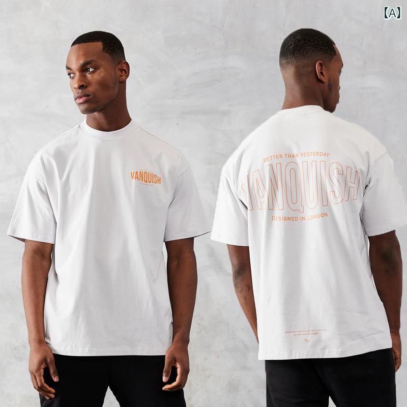 ・カテゴリ: Tシャツ・柄: アルファベット・スタイル: スポーツレジャー・ネックライン: クルーネック・袖丈: 半袖・主な素材: 綿65%・性別: 男女兼用・対象年齢: 成人・用途: ランニング、フィットネス・カラー展開: 白、黒、ピンク、赤・サイズ展開: M、L、XL、XXL、3XL