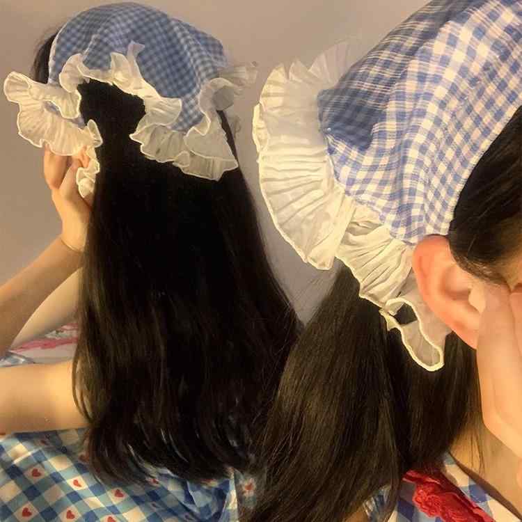 ・対象: 女性・対象年齢: 成人・編み方: 経編・柄: 格子、格紋・加工方法: タイダイ染め・スタイル: 万能・カラー展開: ブルーチェック、レッドチェック、グリーンチェック、ライトピンクチェック、パープルチェック、ライトピンクレース、ベージュレース、ホワイトレース、ダークブルーデニム、ライトブルーデニム、ピンクレースリボン、グレープフルーツチェックレースリボン、ベージュレースリボン、カラーチェックレースリボン