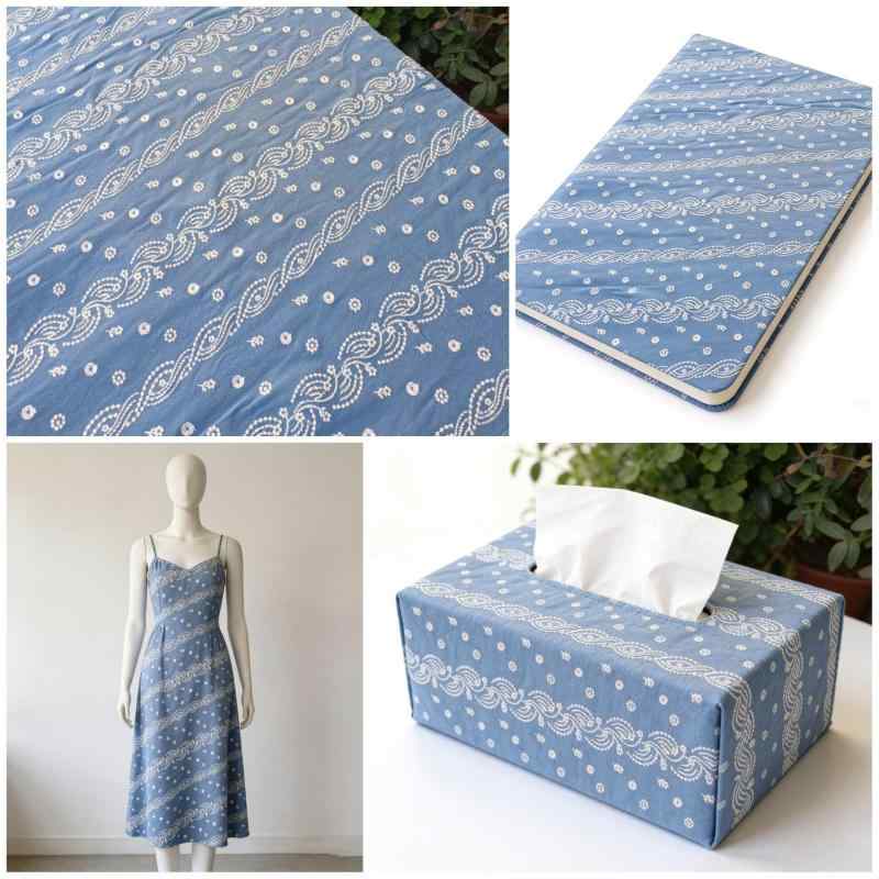 生地 エスニック風 刺繍 コットンリネン 手芸用 140cm幅 花柄 春夏 裁縫用 洋服 バッグ カーテン テーブルクロス クッションカバー ハンドメイド 手作り ライトブルー 肉ピンク サビレッド ディープブルー