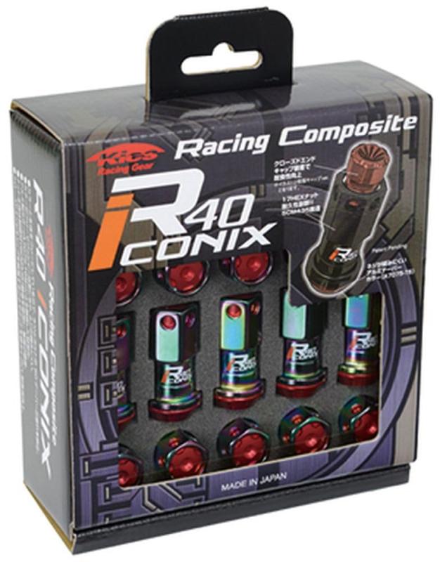 KYO-EI ( 協永産業 ) ホイールナット Racing Composite R40 iCONIX  アルミキャップ付