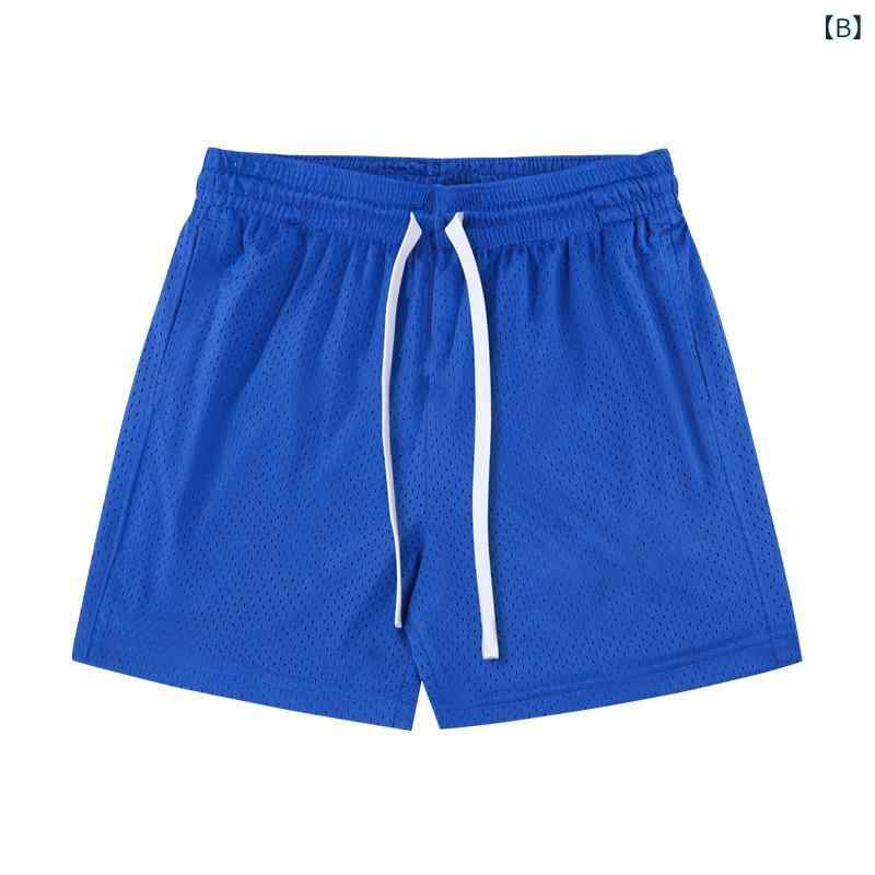 ハーフパンツ メンズ 4分丈 バスケットパンツ メッシュ ダブルレイヤー 吸汗速乾 ...