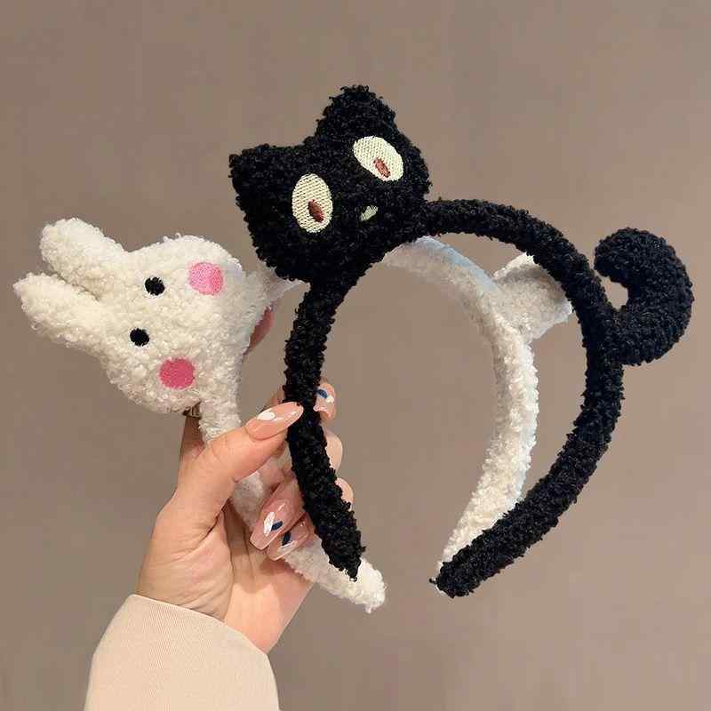 カチューシャ キッズ レディース うさぎ 猫耳 ぬいぐるみ風 ヘアバンド ふわふわ もこもこ 子供 大人 仮装 コスプレ ハロウィン イベント 発表会 お遊戯会 かわいい ヘッドドレス ヘアアクセサリー