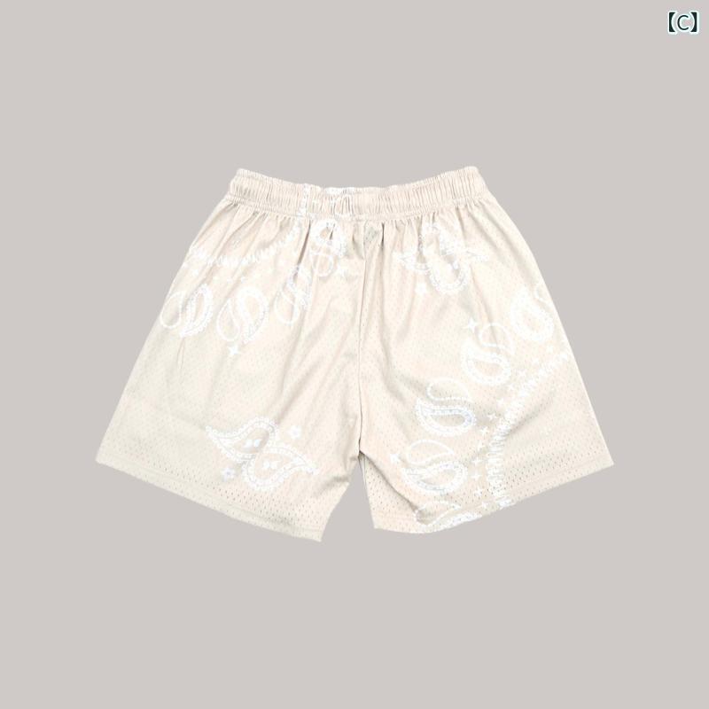 bloomelierのショートパンツ メンズ スポーツ バスケットボール ランニング 吸汗速乾 通気性 軽量 カジュアル ハーフパンツ トレーニング フィットネス ビーチパンツ 運動着｜アングル3