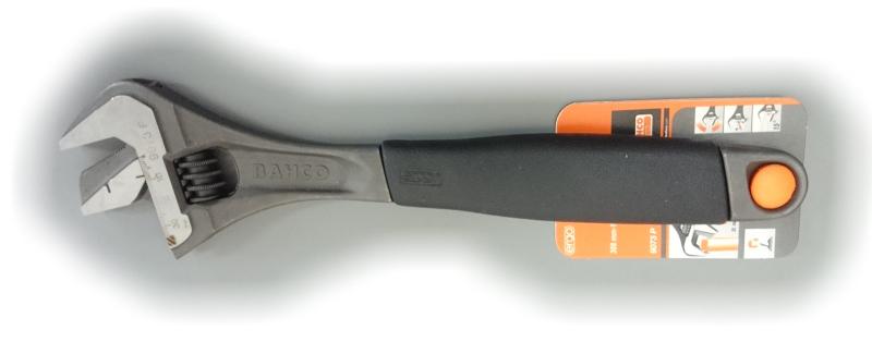 BAHCO(バーコ) Adjustable Wrench with Thermoplastic Handle and Pipe Grip パイプレンチ兼用モンキーレンチ 9073P