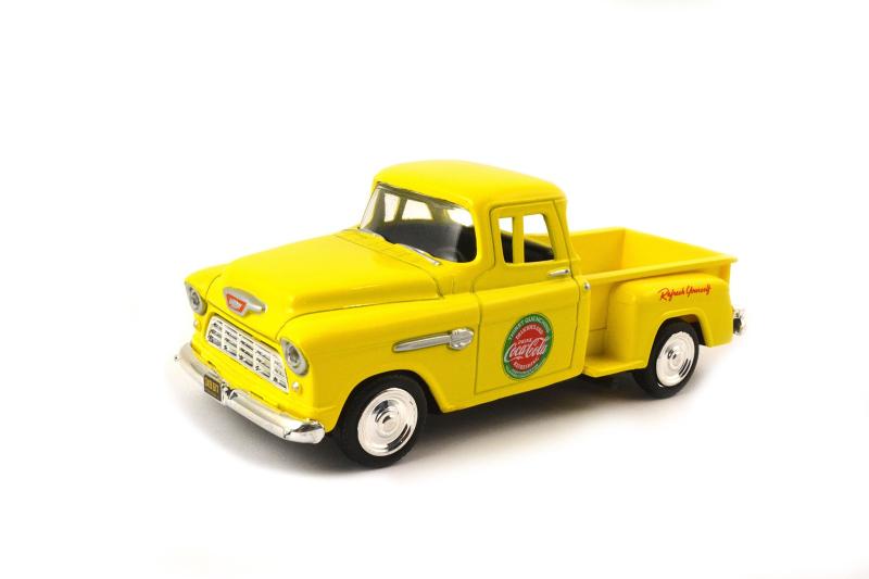 Coca-Cola(コカ・コーラ) ダイキャストミニカー 1955 Chevy Stepside Pickup 1/43スケール イエロー 430001