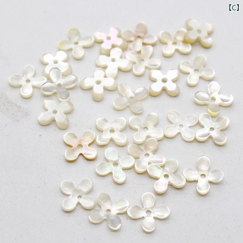 ビーズ レディース ハンドメイド 資材 貝殻 マザーオブパール 手芸 パーツ 紫陽花 花 モチーフ DIY 手作り ピアス かんざし ブレスレット 材料 素材 チャーム クラフト アクセサリーの商品画像 3
