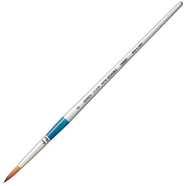 ホルベイン 水彩画筆 リセーブル 3100R ラウンド 8号 203226穂先の形状 : ラウンド(丸)毛の種類 : 羊毛 リセーブル毛号数 : No.8穂丈×巾 : 22.0×5.5mm
