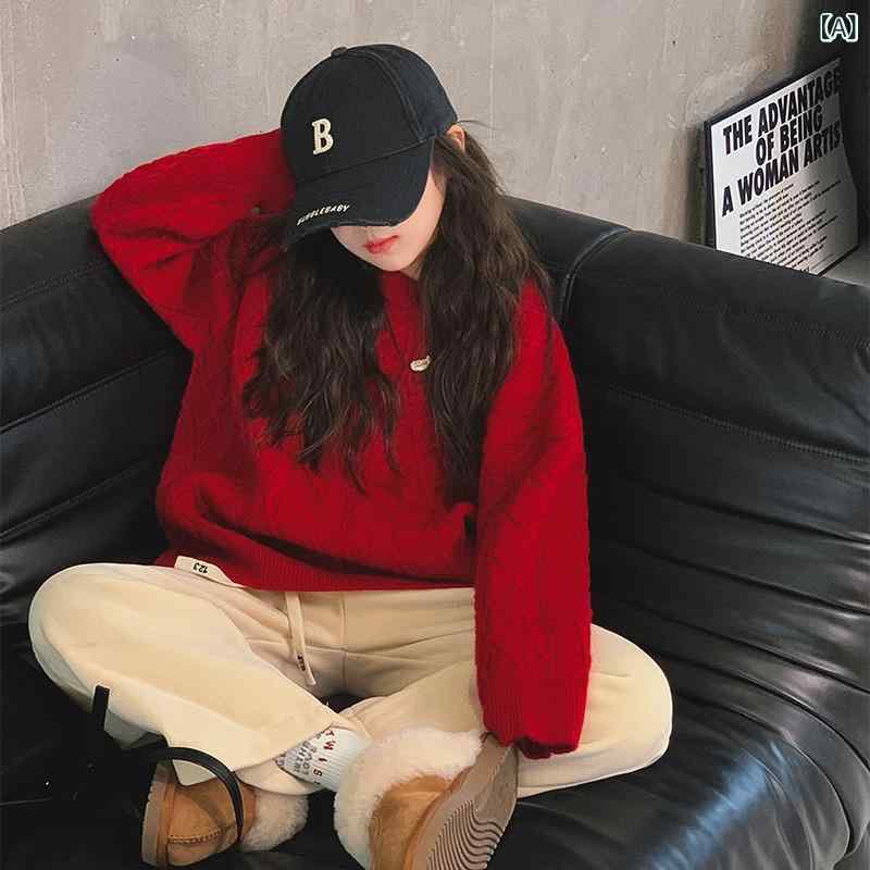 ニット セーター キッズ 女の子 ジュニア 子供服 トップス 長袖 秋冬 厚手 あたた...
