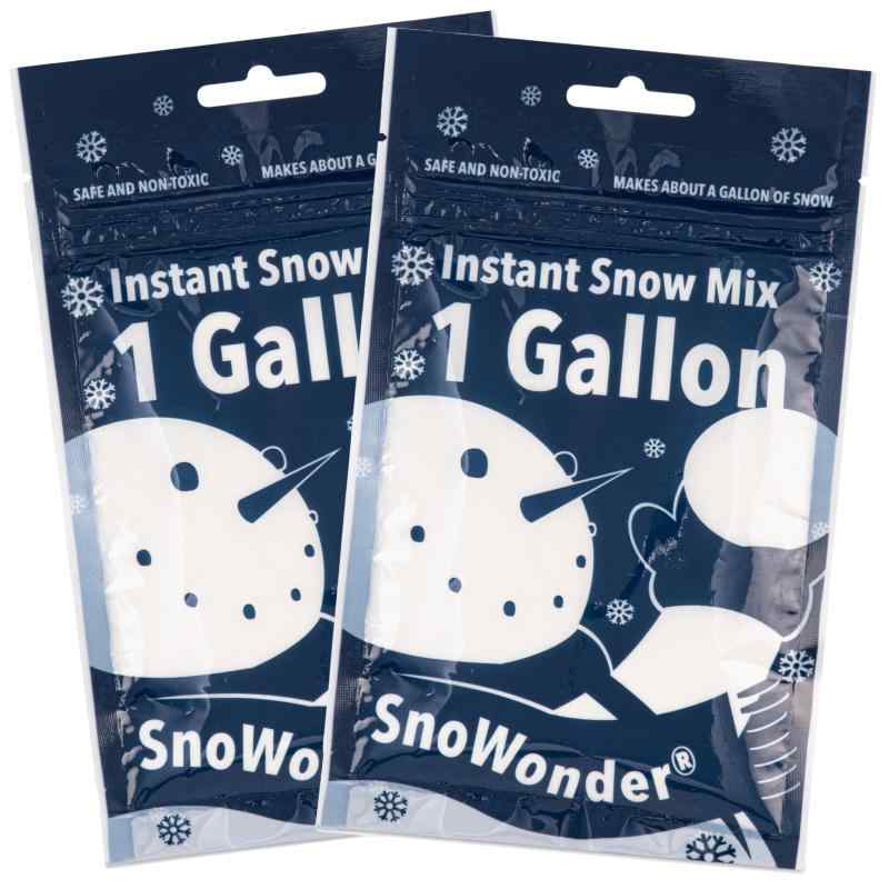 SnoWonder Instant Snow - Artificial Snow - Fake Snow - Mix Makes Gallons of Snow