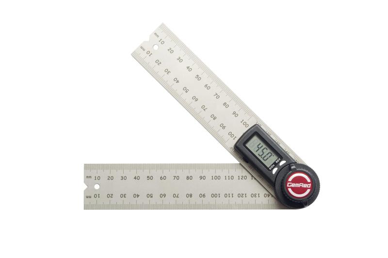 GemRed デジタル角度計 分度器 測定器速読デジタルプロトラクター 角度ゲージ 角度ルーラー 長さ測定 アルミニウム 角度定規 360度自由調整