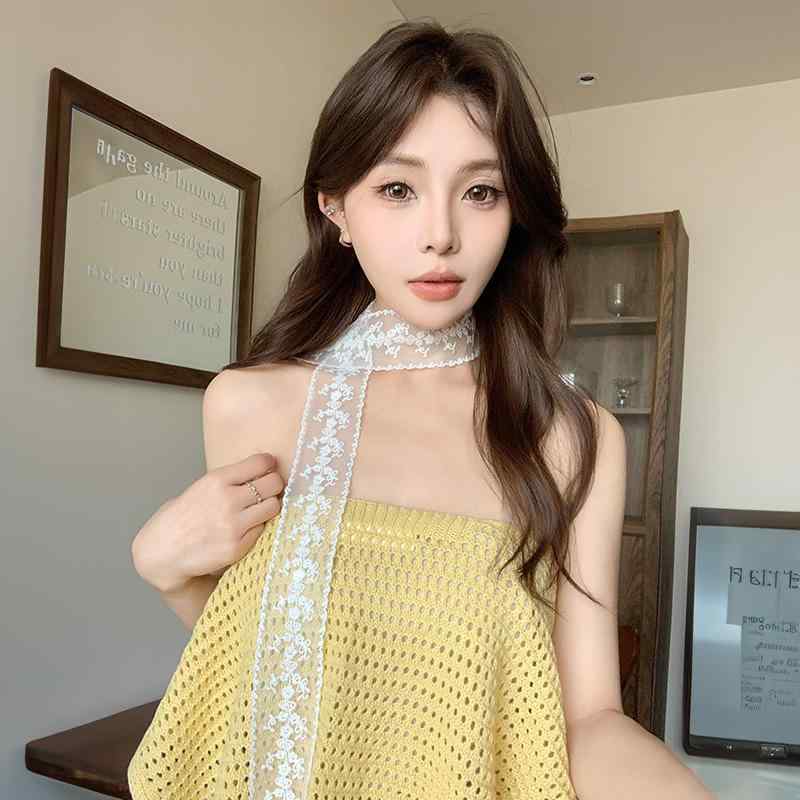 ・カテゴリ: Tシャツ・スタイル: フェミニン、小清新、フェアリー風、クリームスイート風・主な素材: 綿・素材含有量: 11%以上20%以下・カラー展開: 白色、米色、黒色・サイズ: 150*5CM
