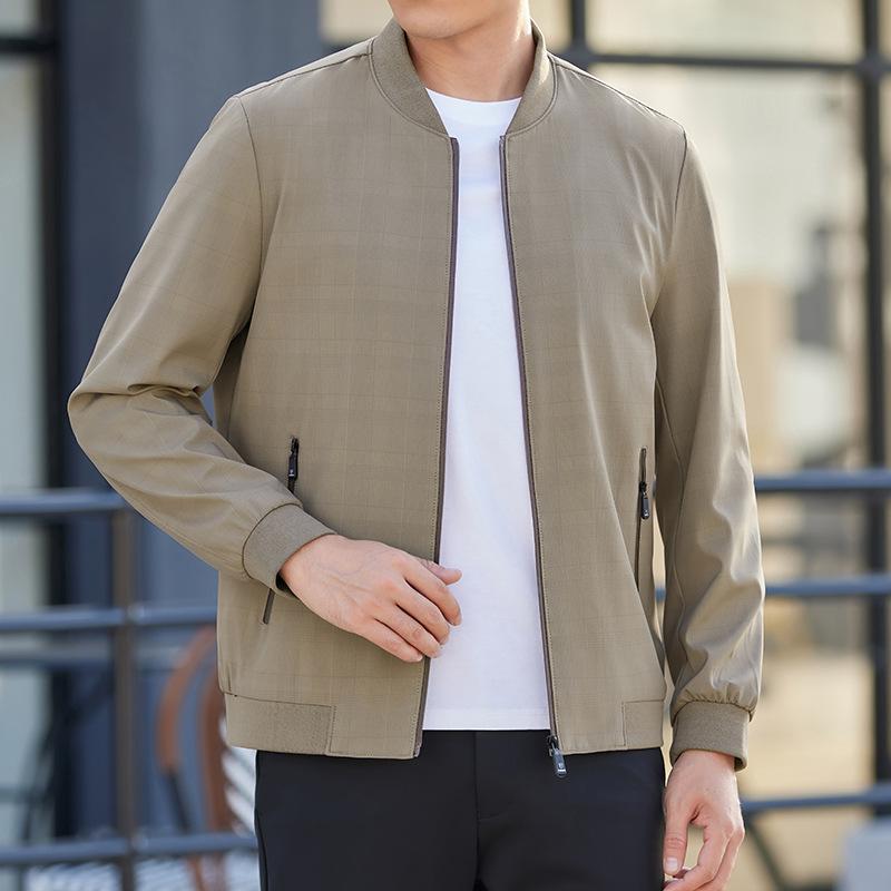 ジャケット メンズ ブルゾン 秋冬 アウター チェック柄 スタンドカラー カジュアル シニア 紳士服 ゆったり 通勤 普段着 bloomelier-10756405 bloomelier パッケージ画像