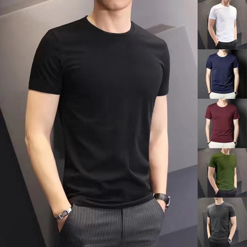 Tシャツ メンズ 半袖 春夏 吸汗速乾 接触冷感 無地 インナー 丸首 カットソー トップス カジュアル タイト おしゃれ