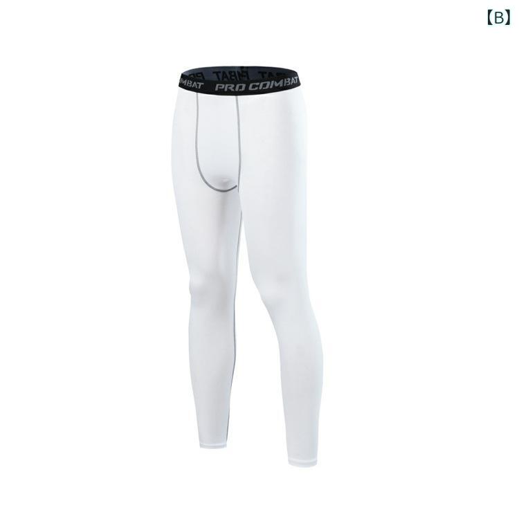 bloomelierのパンツ メンズ スポーツタイツ コンプレッションタイツ 高弾力 吸汗速乾 アンダーウェア スポーツレギンス スパッツ ランニング ウェア 筋トレ トレーニング フィットネス オールシーズン 再生繊維 ロングパンツ｜アングル3