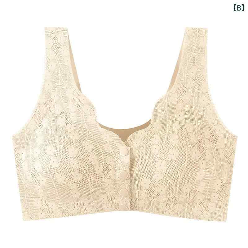 ブラウス レディース 春夏 前開き フロントボタン 授乳ブラ 産後 マタニティ 接触冷感 ノンワイヤー 涼しい 快適 通気性 楽ちん ノンストレス 薄手 シニア ハイミセス ナイトブラ おやすみブラ ノンワイヤーブラジャー bloomelier-10543993 bloomelier サンプル画像2