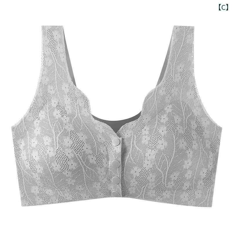 ブラウス レディース 春夏 前開き フロントボタン 授乳ブラ 産後 マタニティ 接触冷感 ノンワイヤー 涼しい 快適 通気性 楽ちん ノンストレス 薄手 シニア ハイミセス ナイトブラ おやすみブラ ノンワイヤーブラジャー bloomelier-10543993 bloomelier サンプル画像3