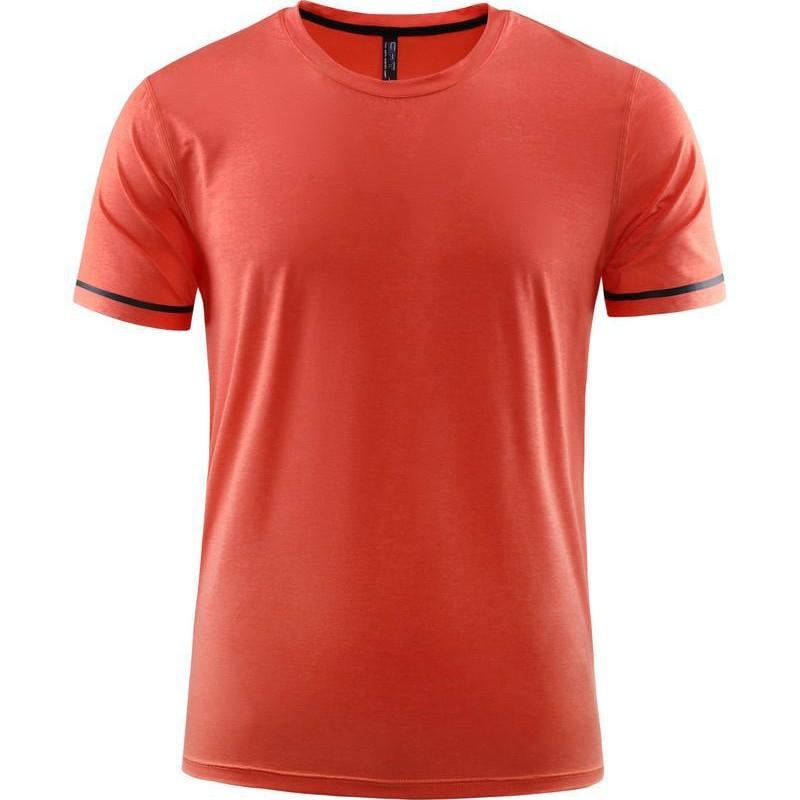 ・カテゴリ: Tシャツ・スタイル: スポーツカジュアル・ネックライン: クルーネック・袖丈: 半袖・素材: 化繊混紡（スパンデックス）・カラー展開: オレンジ、ダークグレー、ロイヤルブルー、レッド、グレー、ホワイト、ブラックブルー1号、ブラックブルー2号、ブラックブルー3号・サイズ展開: S、M、L、XL、XXL、3XL、4XL、5XL、6XL