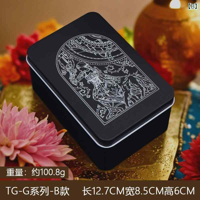 bloomelierのカードケース 小物入れ タロットカード 収納ボックス 鉄製 卓上 コンパクト 持ち運び 軽量 整理整頓 トランプ｜アングル3
