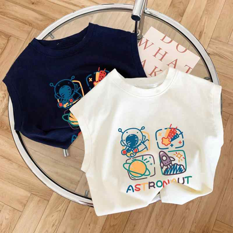 ・カテゴリ: 子供用タンクトップ、キャミソール・性別: 男女兼用・スタイル: カジュアル・デザイン: 袖なし・対象年齢: 3〜8歳（身長100〜140cm）・柄: キャラクター・主な素材: 綿・素材割合: 綿 ・ネックライン: クルーネック・カラー展開: ホワイト、ブラック、ネイビー・サイズ展開: 80cm、90cm、100cm、110cm、120cm、130cm、140cm、150cm