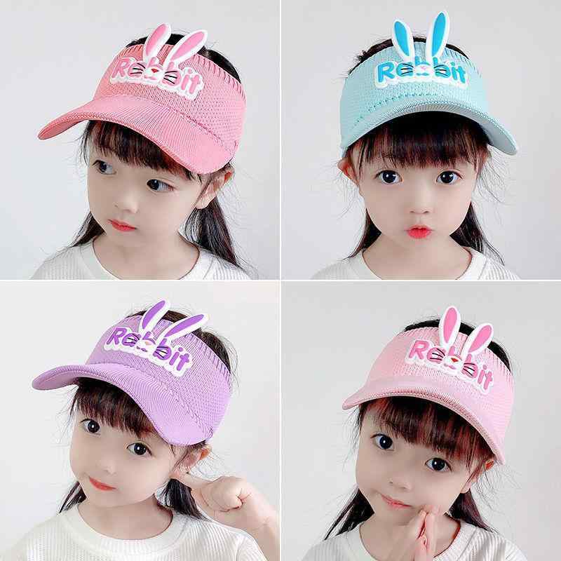 サンバイザー キッズ 女の子 春夏 ストローハット 紫外線カット 日よけ 帽子 軽量 ...