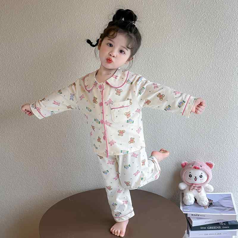 ・カテゴリ: 子供用ルームウェア・主な素材: 綿 60%・対象性別: 女の子・スタイル: カジュアル・カラー展開: カラフルベア、エルサプリンセス・対象年齢: 3〜8歳（100〜140cm）・対応身長: 90cm、100cm、110cm、120cm、130cm、140cm・厚さ: 普通・柄: キャラクター・機能: 保暖・生地加工: 柔軟加工