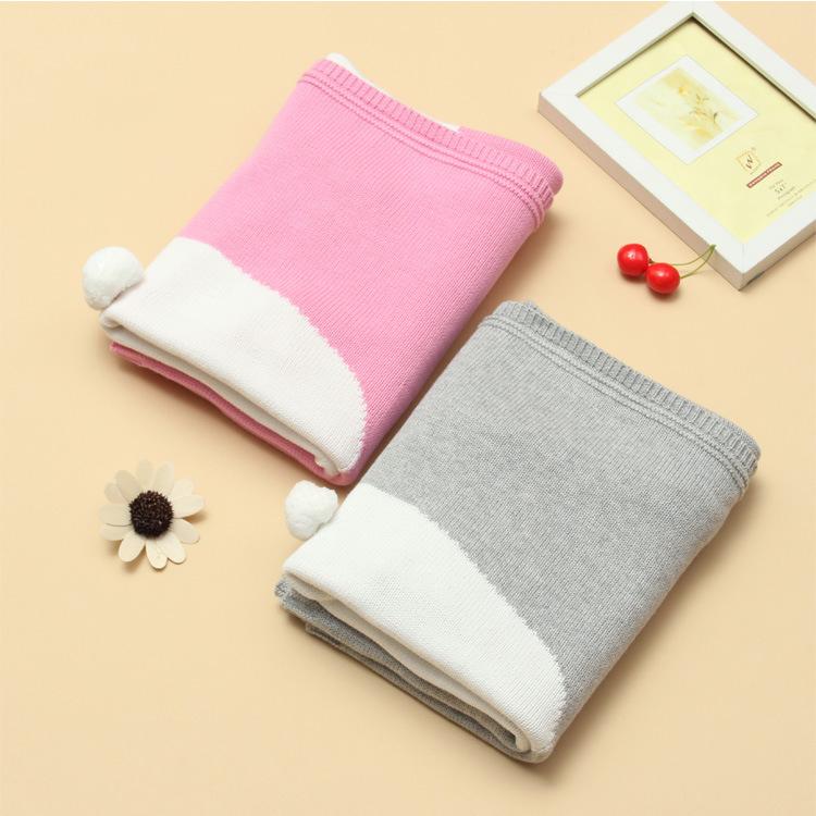 ブランケット ベビー キッズ 赤ちゃん ニット 毛布 接触冷感 コットン ひざ掛け か...