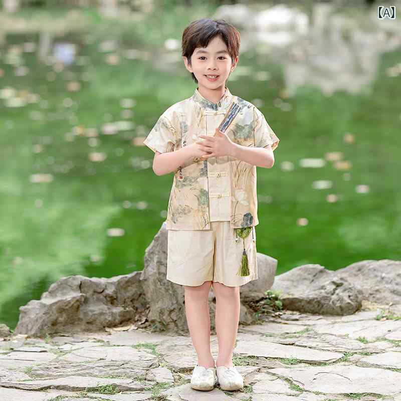 ・カテゴリ: 子供用唐装・民族衣装・スタイル: 中華風・主な素材: ポリエステル 95%・生地の厚さ: 普通・カラー展開: 男児向け、女児向け・サイズ展開: 90cm、100cm、110cm、120cm、130cm、140cm、150cm、160cm