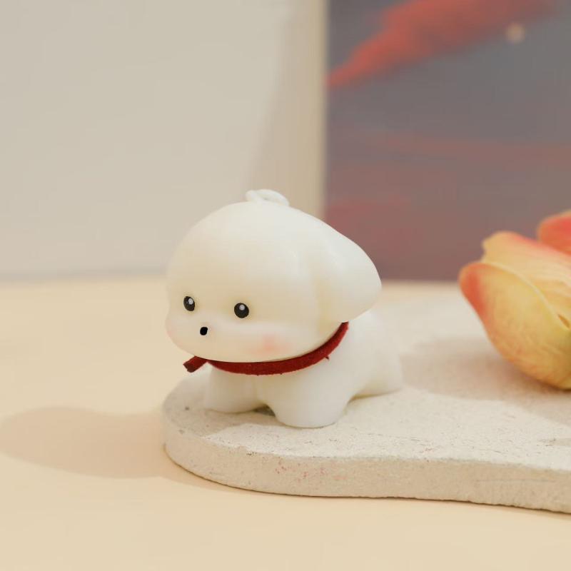 ・カテゴリ: 香薫蜡烛・素材: 混合ワックス・製法: ハンドメイド、半手工作業・形状: 動物・サイズ: 子犬型・香り: イングリッシュペアー＆フリージア