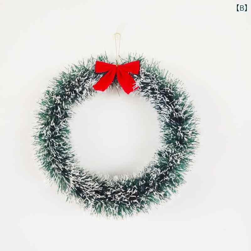 bloomelierのクリスマスリース 赤いリボン デコレーション 飾り付け おしゃれ 20cm 30cm 40cm 装飾 玄関｜アングル3