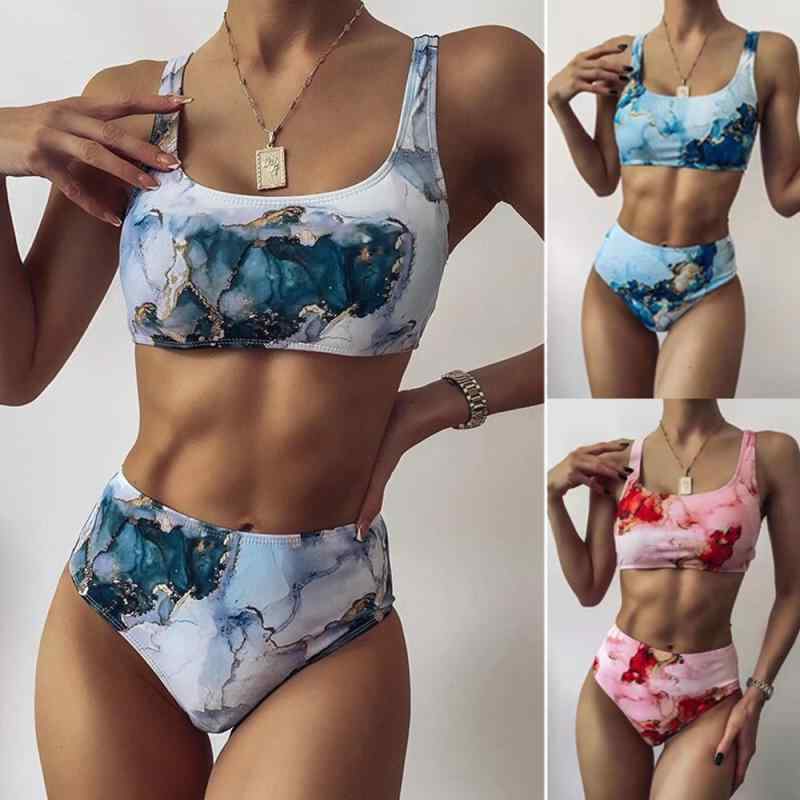 ・カテゴリ: 三角水着・対象: 女性・スタイル: ハイウエスト、セクシー、バックレス、フレッシュ、欧米風、コンサバティブ・仕様: 胸パッド付き、ワイヤーなし・表地素材: ナイロン 82%・重量: 約200g・裏地素材: スパンデックス 80%・着用シーン: スイミング、ウォータースポーツ・カラー展開: 大理石、ローズレッド、ブルー、ブラック、ワンショルダー、レースアップ・サイズ展開: S、M、L、XL