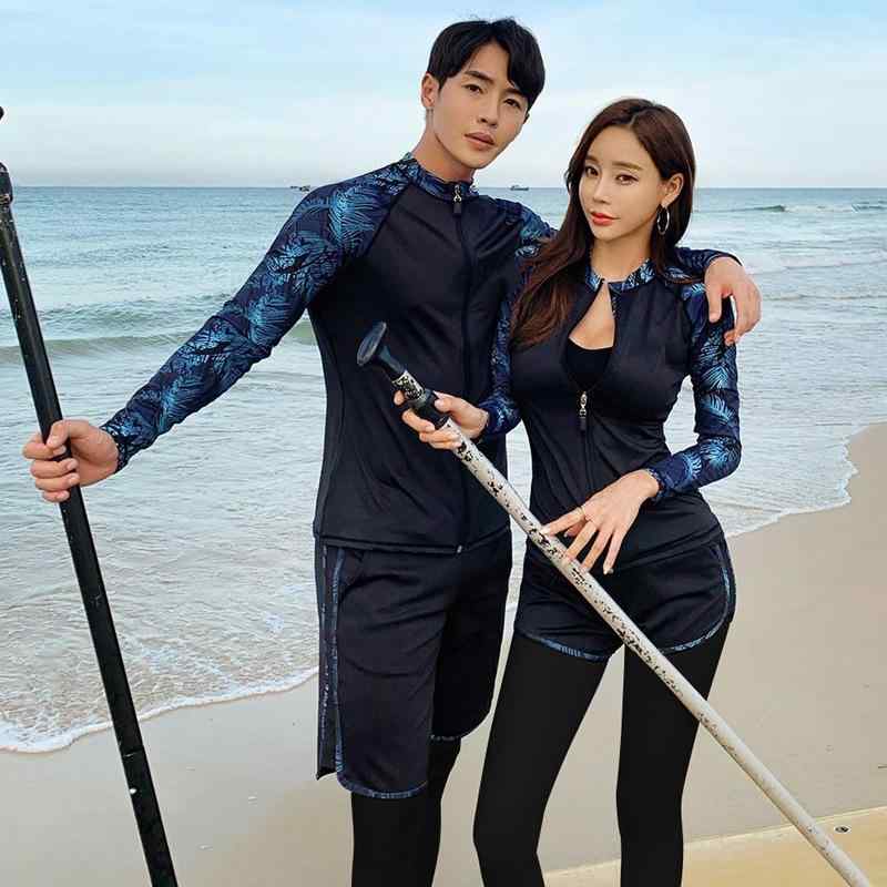 ・機能: 速乾・性別: 男女兼用・対象年齢: 成人・対応シーン: フィットネス、水泳、マリンスポーツ・カラー展開: レディースブルー5点セット、メンズブルー3点セット・サイズ展開: M、L、XL、XXL、XXXL・対応スポーツ: ダイビング