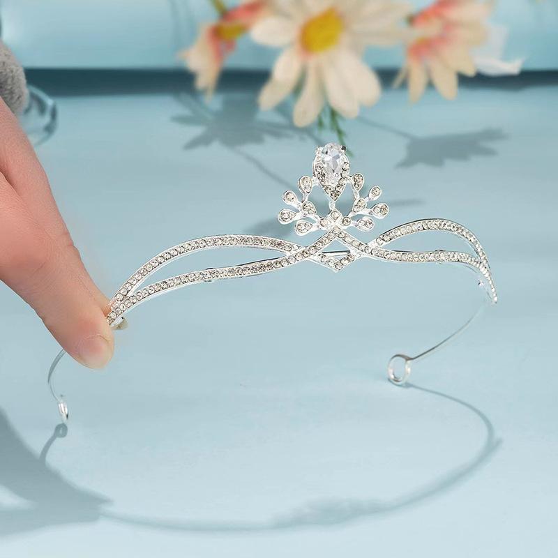 ティアラ レディース 水着 ウエディング 結婚式 クラウン ヘッドドレス 髪飾り キラキラ ジルコニア ヘアアクセサリー プリンセス 韓国風 披露宴 挙式 ブライダル 写真撮影 アクセサリー