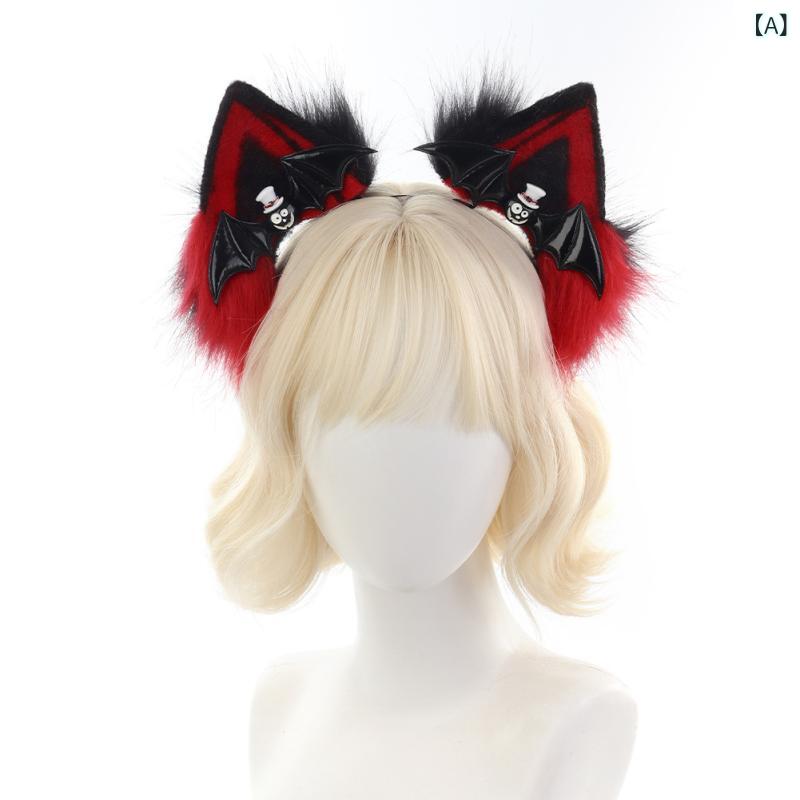 カチューシャ レディース ハロウィン コスプレ 猫耳 もこもこ 南瓜 ゴスロリ ライブ 髪飾り ヘアアクセサリー イベント