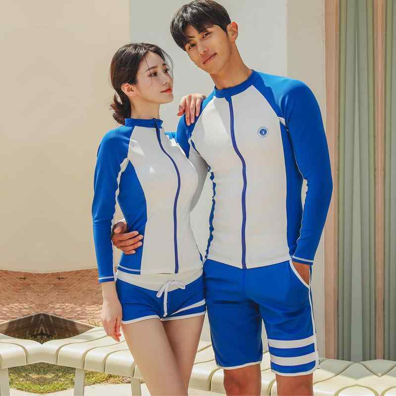 ・機能: 通気性・着用対象: ユニセックス・対象年齢: 成人・利用シーン: 水泳、ウォータースポーツ・カラー展開: ロイヤルブルー×ホワイトレディース3点セット、ロイヤルブルー×ホワイトメンズ2点セット・サイズ展開: M、L、XL、2XL、3XL、4XL・対応スポーツ: ダイビング