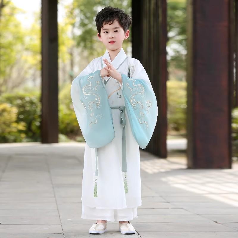 唐装 キッズ 男の子 女の子 春夏秋冬 漢服 子供 古装 中国風 セットアップ 薄手 ロンパース 長袖 和服 発表会 演奏会 七五三 写真撮影 記念撮影 イベント 衣装 柔らかい ポリエステル