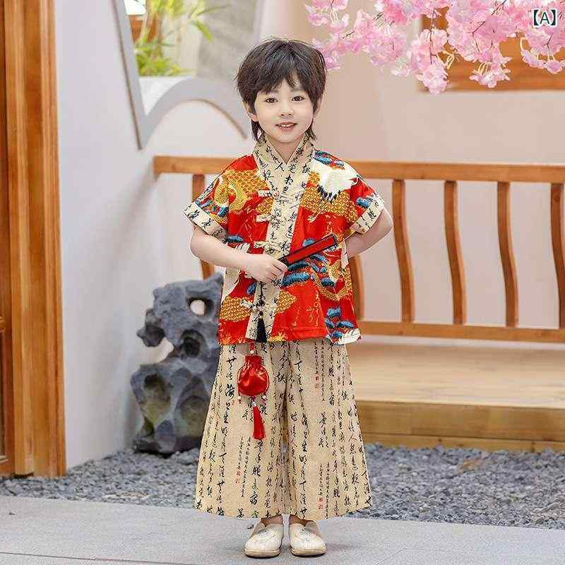 唐装 キッズ 男の子 女の子 セットアップ 漢服 チャイナドレス 演出服 子供 中国風...