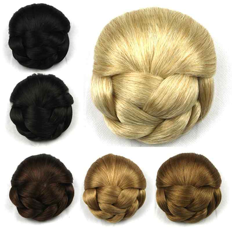 ウィッグ レディース お団子 ヘアピース つけ毛 シュシュ ボリュームアップ 和装 浴衣 漢服 着物 ドレス 成人式 卒業式 結婚式 コスプレ 簡単 着脱 耐熱 ナチュラル まとめ髪