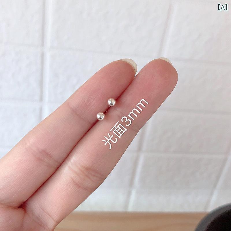 bloomelierのピアス レディース 金属アレルギー対応 付けっぱなし 小さめ ゴールド 丸玉 3mm 電気メッキ加工 シンプル カジュアル 通勤用 アクセサリー｜アングル2