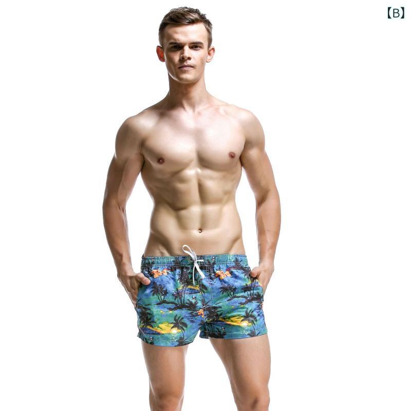 bloomelierのハーフパンツ メンズ 水陸両用 サーフパンツ 水着 ボードショーツ 海パン トランクス ビーチパンツ ショートパンツ 部屋着 ルームウェア 薄手 速乾 総柄 椰子柄 撥水 レジャー プール 旅行 アウトドア カジュアル｜アングル3