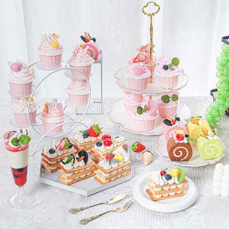 食品サンプル ディスプレイ フェイクフード アイスクリーム ケーキ 模型 置物 スイーツ 飾り物 オブジェ 玩具 結婚式 パーティー 撮影小道具 インテリア かわいい