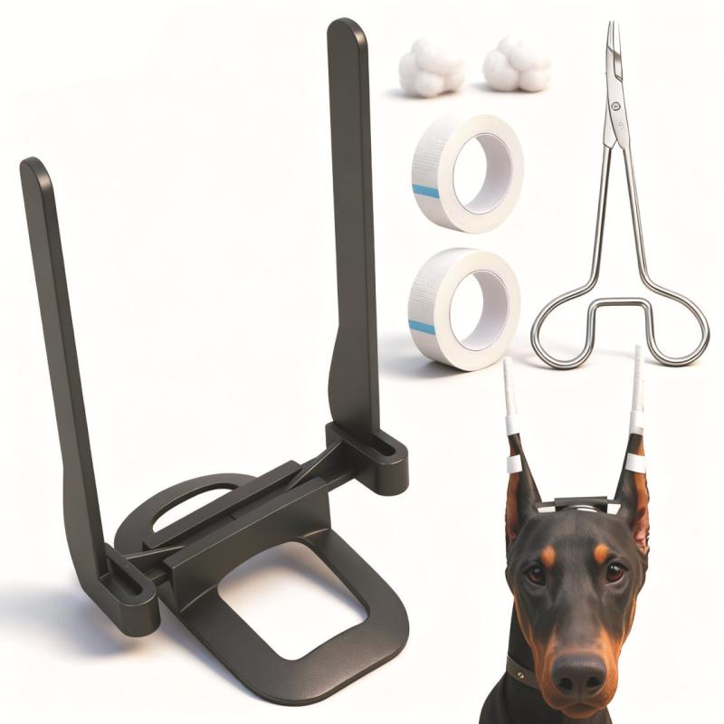 犬用耳立ち器 犬 犬用 ドーベルマン 耳ケア セット 犬用耳スタンド 耳固定 矯正 サ...