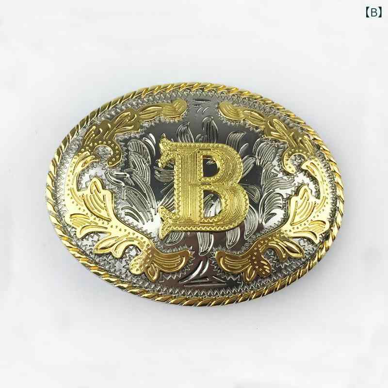 bloomelierのベルトバックル メンズ レディース アルファベット Cデザイン イニシャル 交換用バックル カジュアル ビジネス スーツ 亜鉛合金 3.8cmから4.0cm幅ベルト対応 ゴールド シルバー おしゃれ メッキ加工｜アングル3