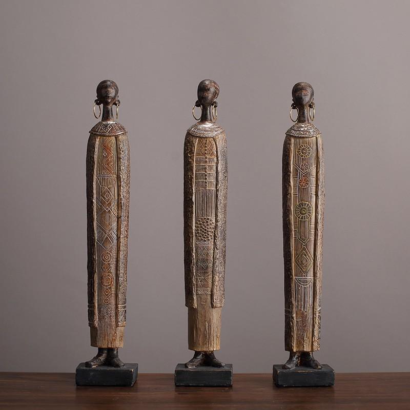 ・カテゴリ: 樹脂工芸品・素材: 合成樹脂・カラー展開: アフリカ部族民 8231-Aモデル、アフリカ部族民 8231-Bモデル、アフリカ部族民 8231-Cモデル・スタイル: アメリカンカントリー風
