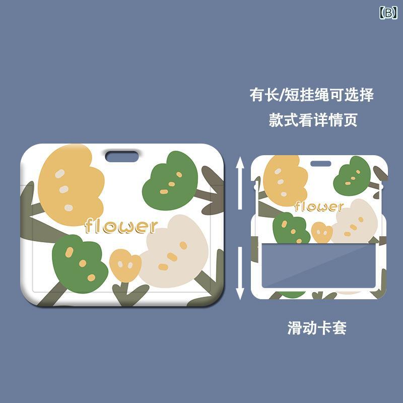 bloomelierのカードケース レディース キッズ チューリップ パスケース かわいい 社員証 定期入れ IDカードホルダー バスカード 通学 通勤 スライド式 ハードケース 軽量 縦型 横型｜アングル3