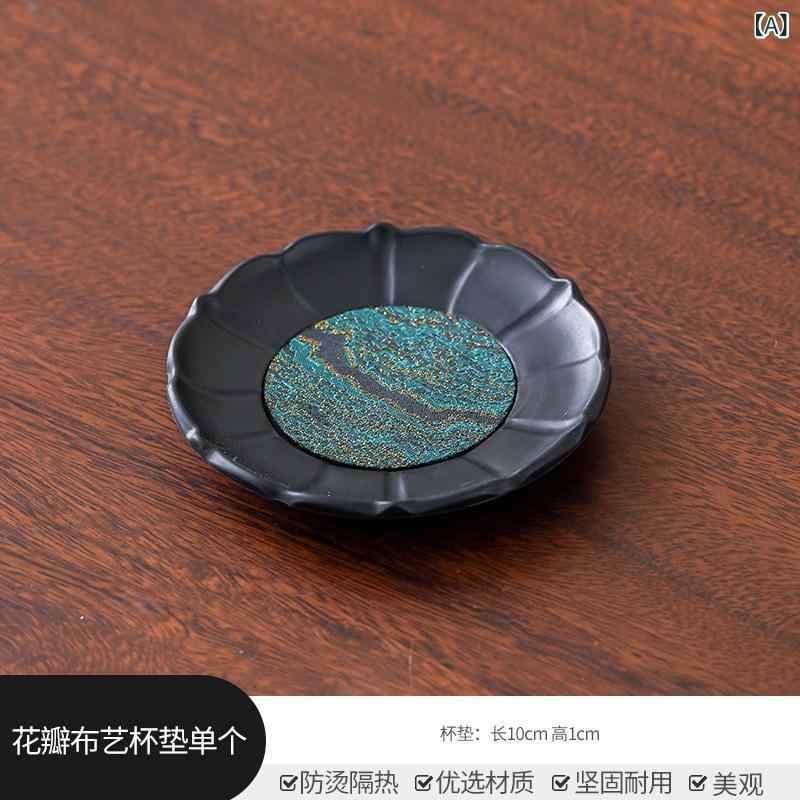 コースター 福 隔熱 マット おしゃれ 茶器 付属品 オフィス 耐熱 滑り止め 新中華...