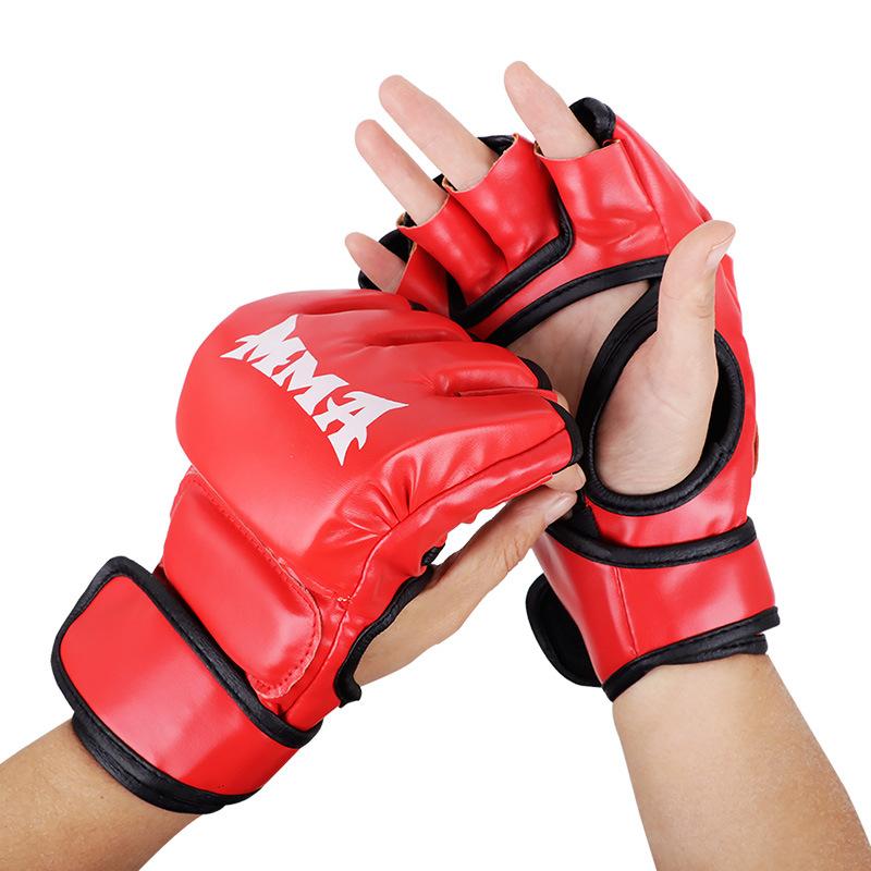 オープンフィンガーグローブ メンズ レディース キッズ パンチンググローブ 拳闘 ボクシング MMA 格闘技 総合格闘技 空手 トレーニング サンドバッグ 衝撃吸収 耐摩耗性 通気性 フィットネス プロ仕様